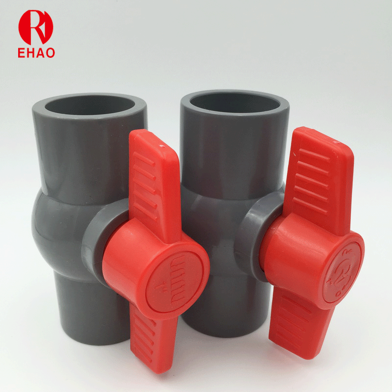 4” (110mm) Round Compact PVC Ball Valve with Socket