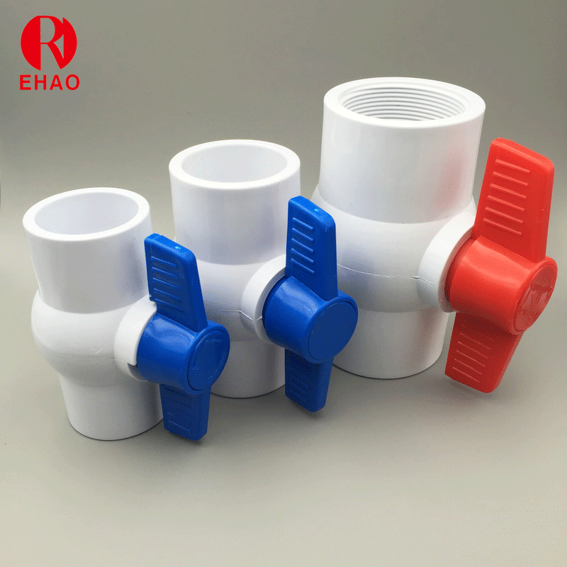 3”(90mm) Round Compact PVC Ball Valve with Socket