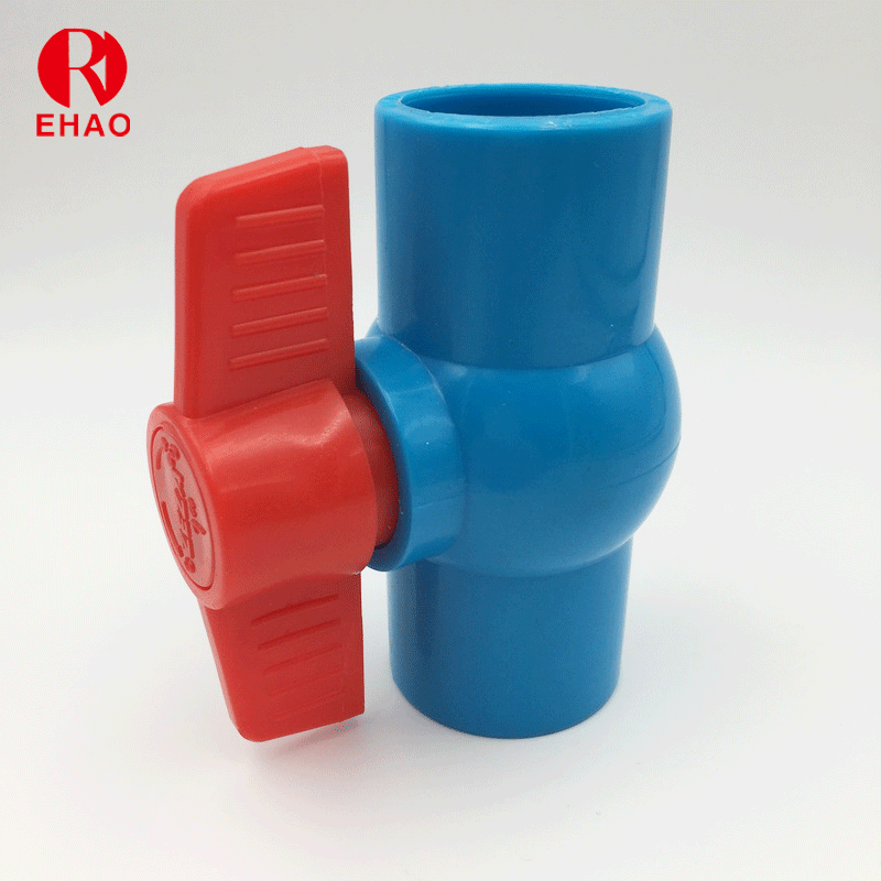 1”(32mm) PVC Customized Round Compact Ball Valve with Socket 