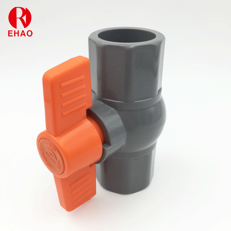 3”(90mm) Octagonal Compact PVC Ball Valve with Glue End