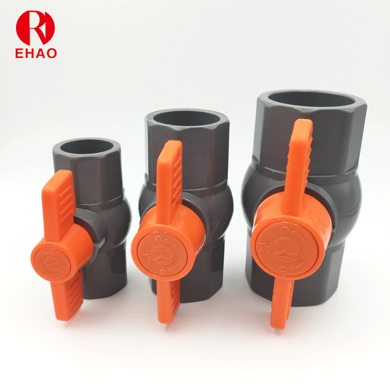 2-1/2”(75mm) Octagonal Compact PVC Ball Valve with Glue End
