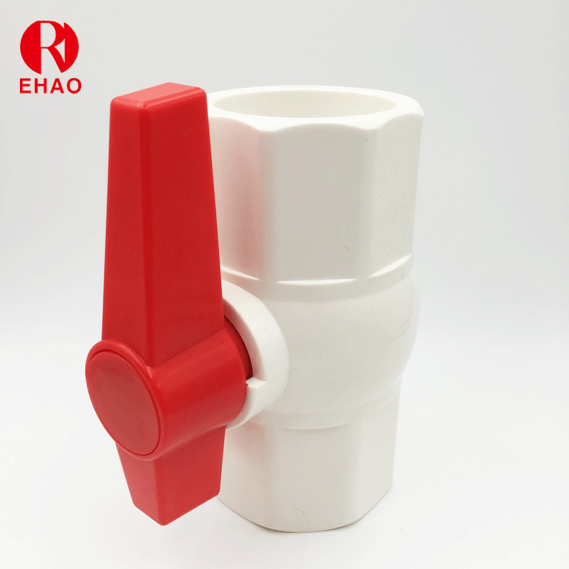 1-1/4”(40mm) PVC Octagonal Compact Ball Valve with Glue End