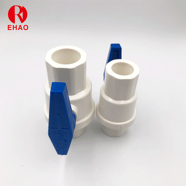 1-1/2＂(50mm) PVC 2-Piece Socketed Ball Valve with ABS Handle
