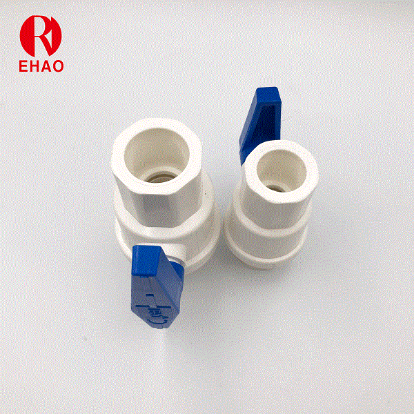 1＂(32mm) PVC 2-Piece Socketed Ball Valve with ABS Handle 