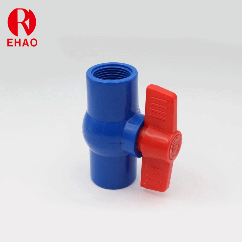 1-1/4”(40mm) PVC Customized Round Compact Ball Valve with Socket
