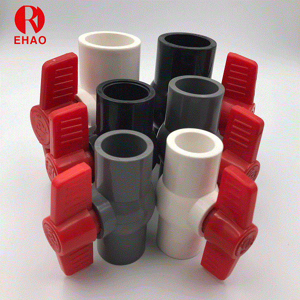 3/4”(25mm) PVC Round Compact Ball Valve with Socket